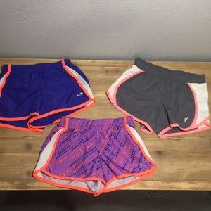 Girls athletic/running shorts bundle
